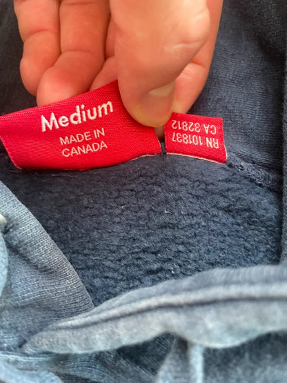 Supreme Color Blocked Arc Logo Hooded Sweatshirt (Størelse Medium)