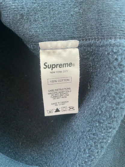 Supreme Color Blocked Arc Logo Hooded Sweatshirt (Størelse Medium)