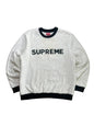 Supreme Terry Crewneck White Men's - SS17(Størelse X-Large)