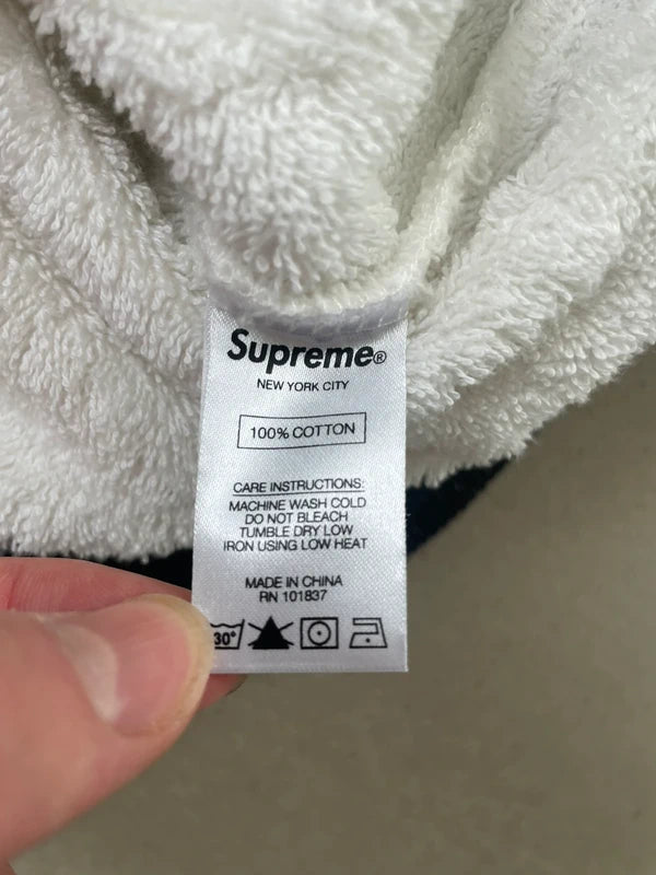 Supreme Terry Crewneck White Men's - SS17(Størelse X-Large)