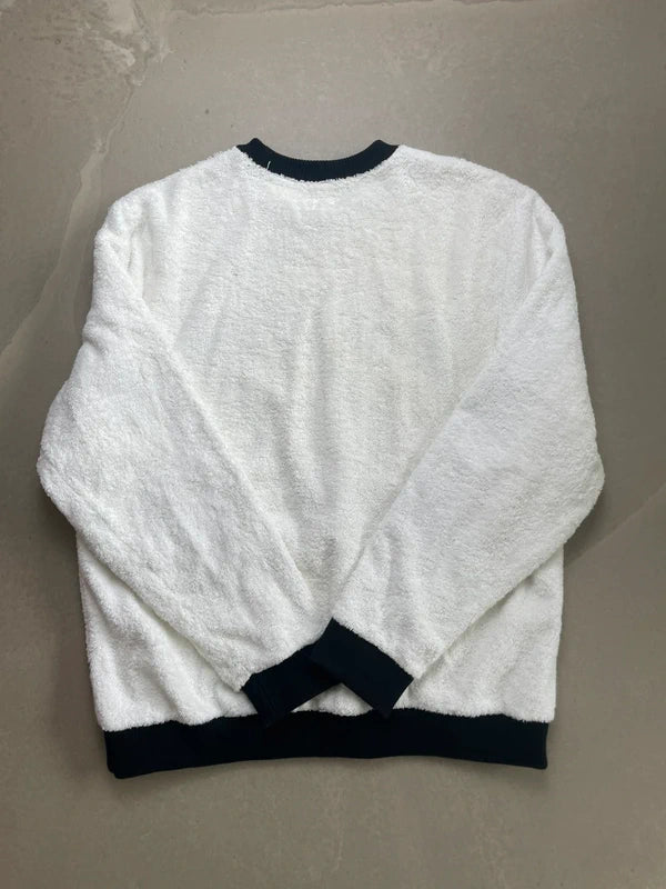 Supreme Terry Crewneck White Men's - SS17(Størelse X-Large)