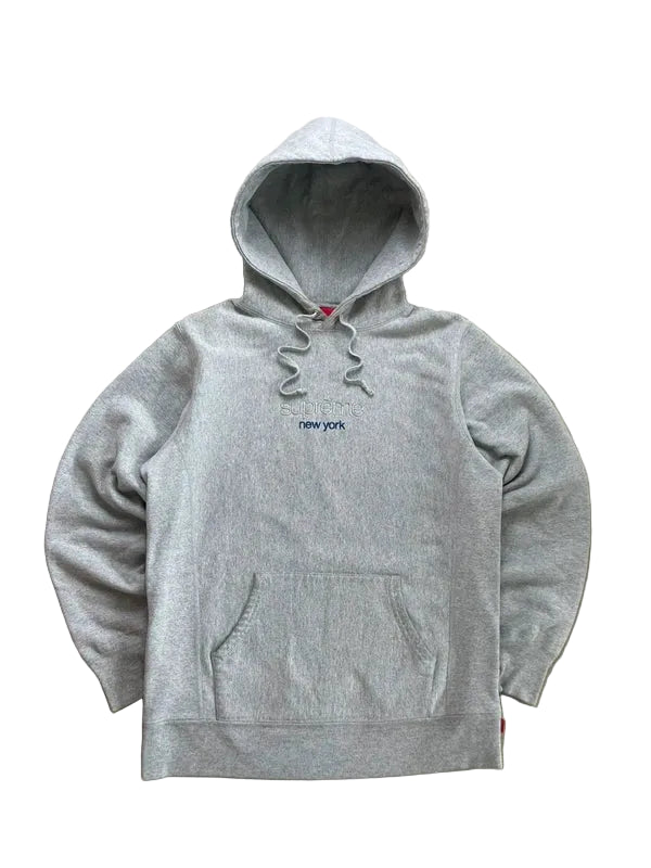 Supreme New York Hoodie(Størelse Medium)