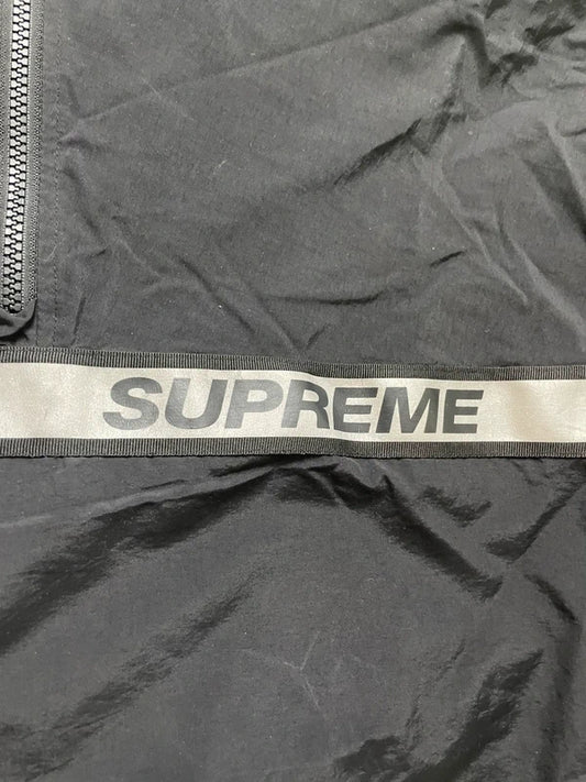 Supreme Reflective Taping Hooded Pullover fra SS18(Størelse X-Large)