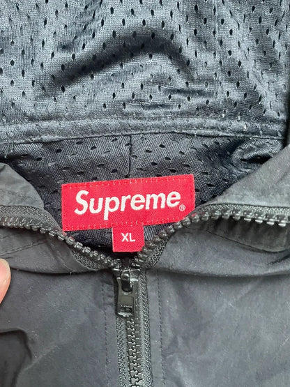 Supreme Reflective Taping Hooded Pullover fra SS18(Størelse X-Large)