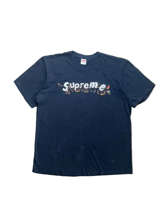 Supreme Apes Tee Navy Men's - SS21(Størelse Large)