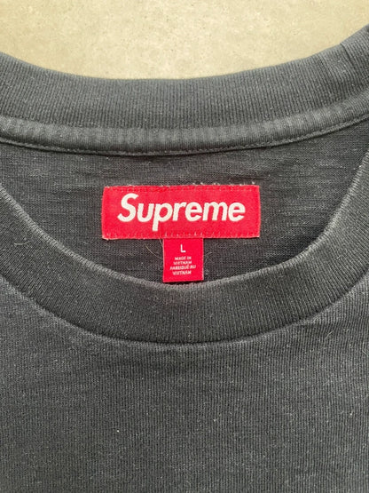 Supreme Twill Applique S/S Top Black Men's - FW24 (Størelse Large)