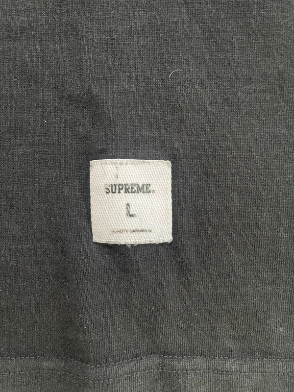 Supreme Twill Applique S/S Top Black Men's - FW24 (Størelse Large)