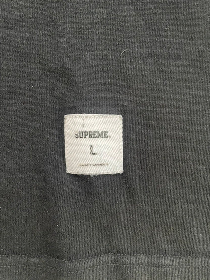 Supreme Twill Applique S/S Top Black Men's - FW24 (Størelse Large)