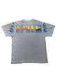 Supreme Crash Tee Heather Grey Men's - FW17(Størelse Medium)