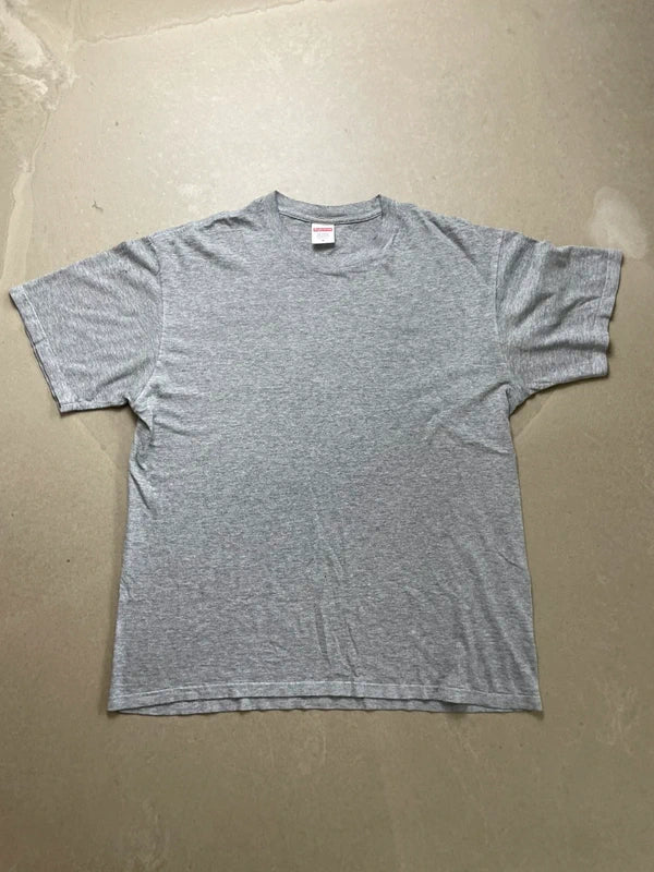Supreme Crash Tee Heather Grey Men's - FW17(Størelse Medium)