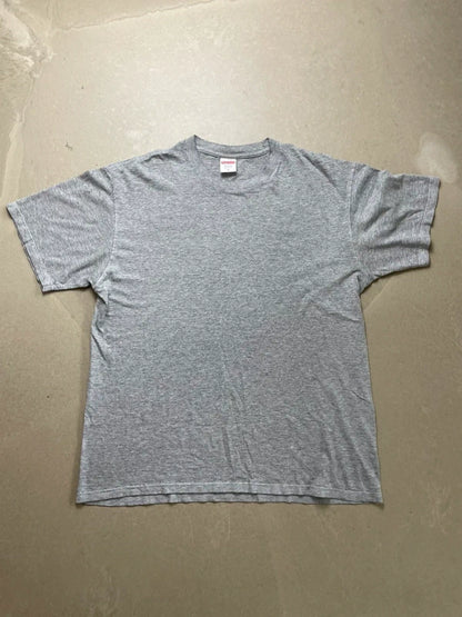 Supreme Crash Tee Heather Grey Men's - FW17(Størelse Medium)