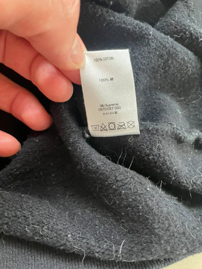 Supreme Love or Hate Hooded Sweatshirt Black Men's - FW18(Størelse Large)
