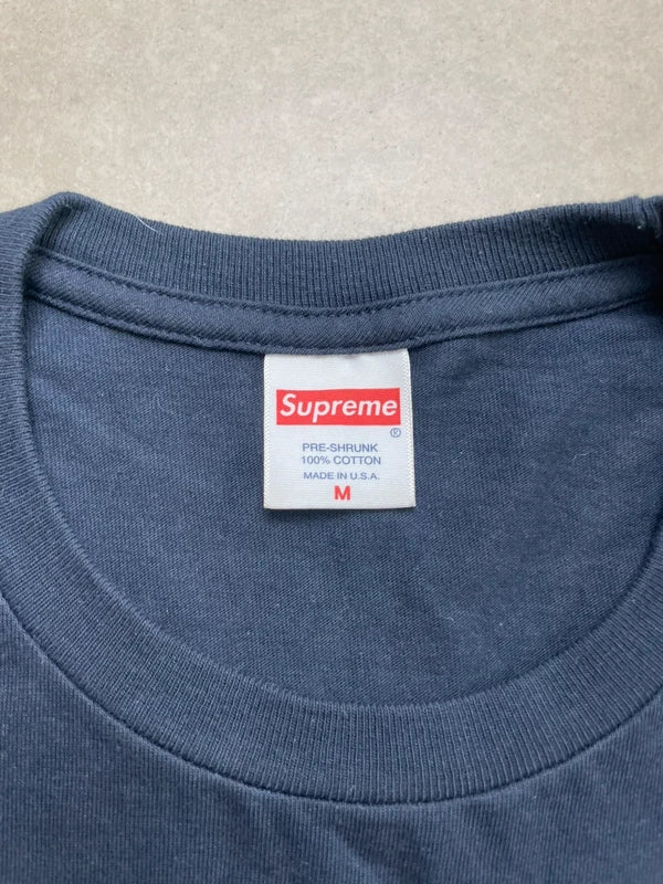 Supreme Box Logo Tee (FW23) Navy Men's - FW23(Størelse Medium)