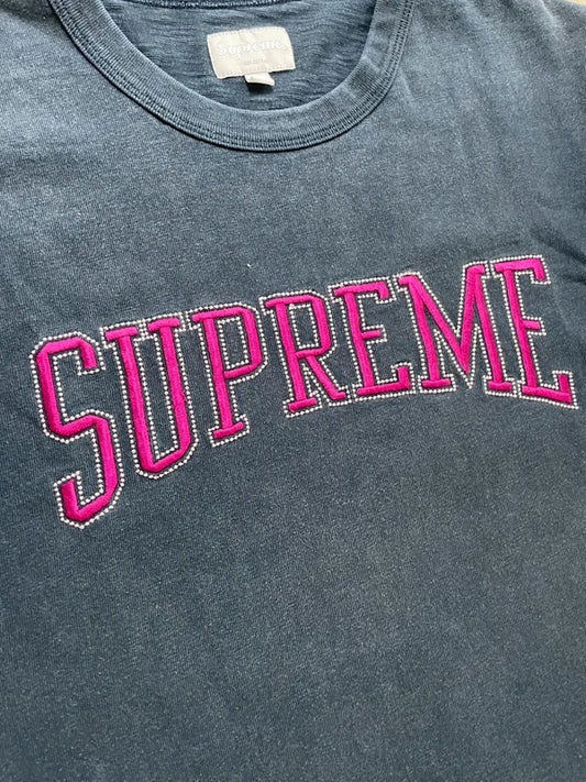 Supreme "Dotted Arc" T-shirt(Størelse Large)