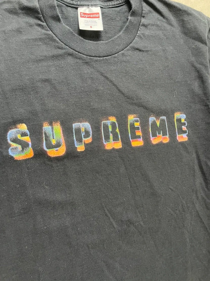 Supreme Stencil Tee Black Men's - FW2(Størelse Small)