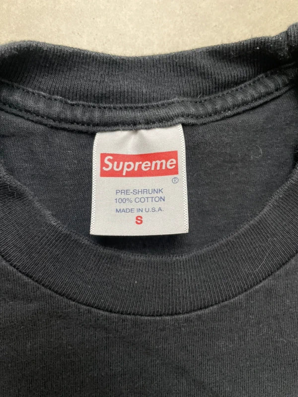 Supreme Stencil Tee Black Men's - FW2(Størelse Small)