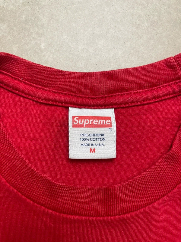 Supreme Tonal Box Logo Tee Red Men's - SS23(Størelse Medium)