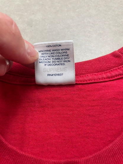 Supreme Tonal Box Logo Tee Red Men's - SS23(Størelse Medium)
