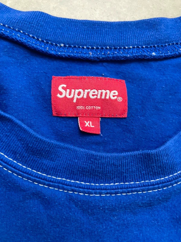 Supreme Contrast Stitch Pocket Tee(X-Large)