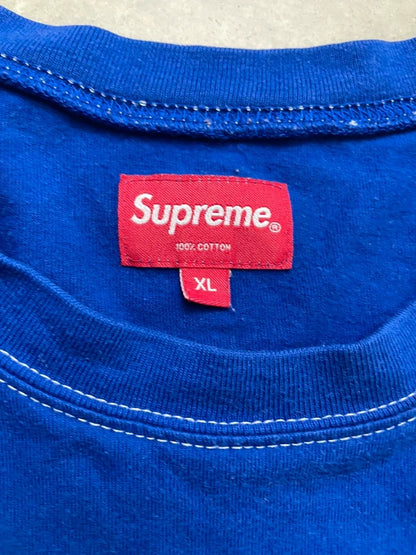 Supreme Contrast Stitch Pocket Tee(X-Large)