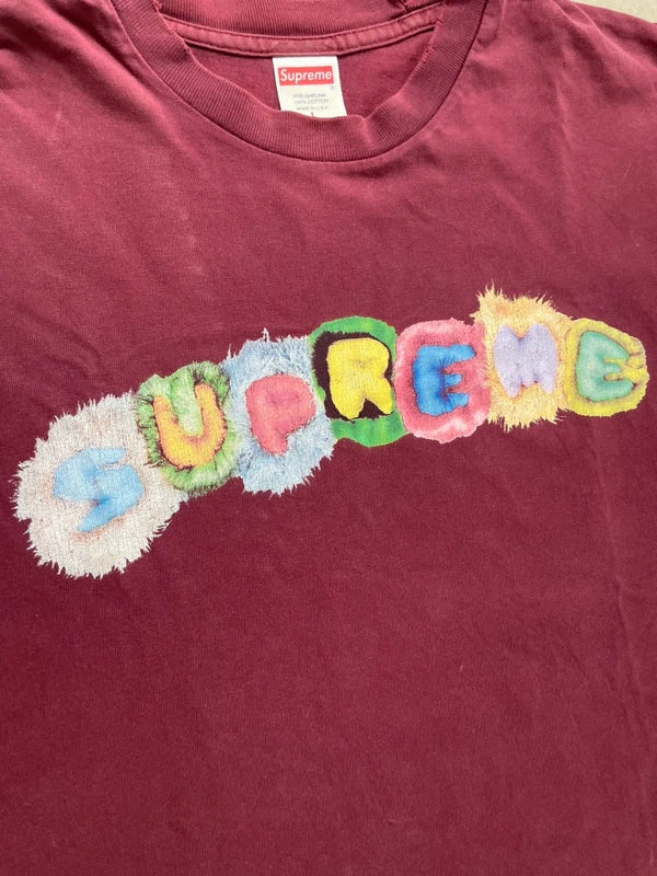 Supreme Pillows Tee Burgundy Men's - FW19 -(Størelse Large)