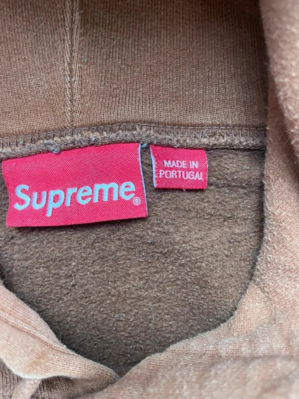 Supreme Embroidered Chenille Hooded Sweatshirt(Størelse Large)