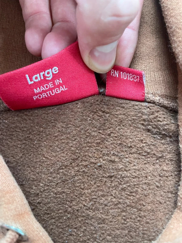 Supreme Embroidered Chenille Hooded Sweatshirt(Størelse Large)
