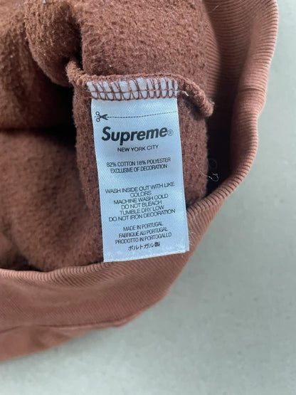 Supreme Embroidered Chenille Hooded Sweatshirt(Størelse Large)