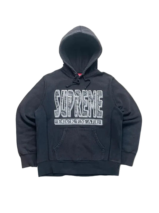 Supreme FuckEm All Hoodie(Størelse Small)