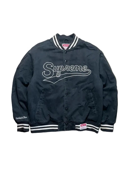 Supreme Mitchell &amp; Ness Doughboy Twill Varsity Jacket(Størelse Medium)