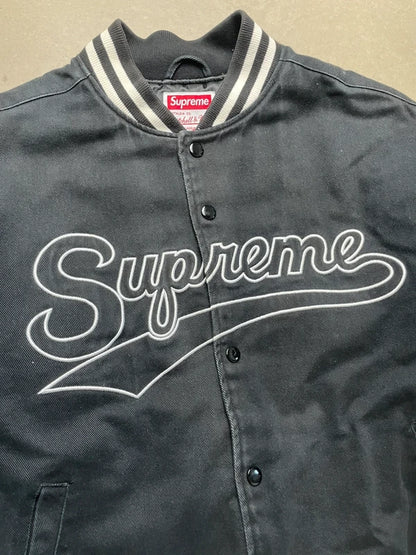 Supreme Mitchell &amp; Ness Doughboy Twill Varsity Jacket(Størelse Medium)