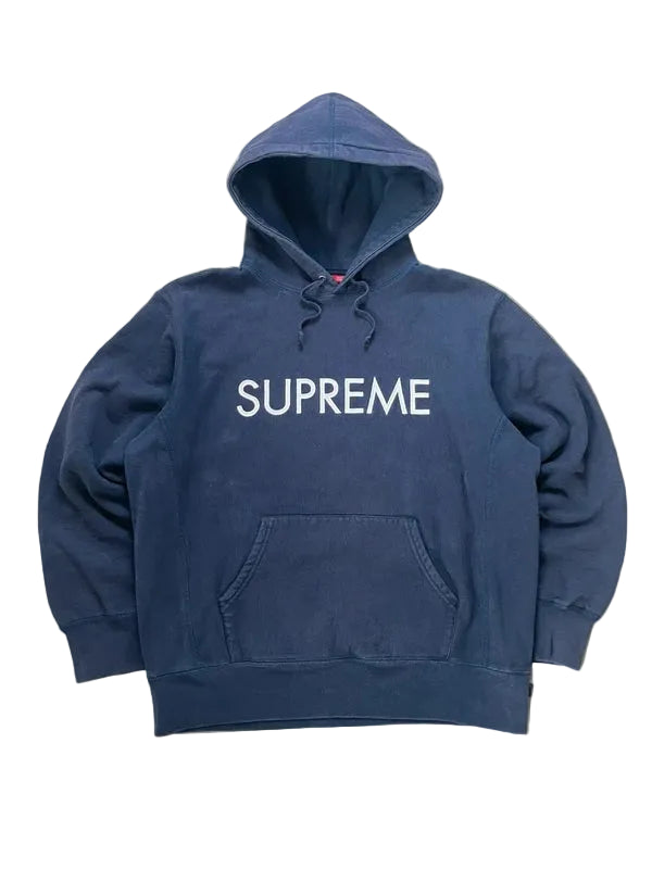upreme Capital Hooded Sweatshirt(Størelse Medium)