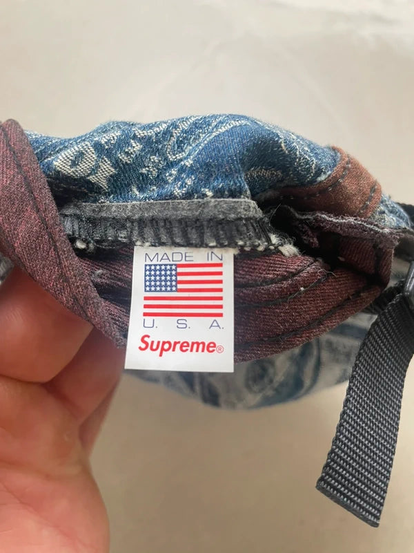 Supreme 100 Dollar Bill Camp Cap(Størelse en størelse)