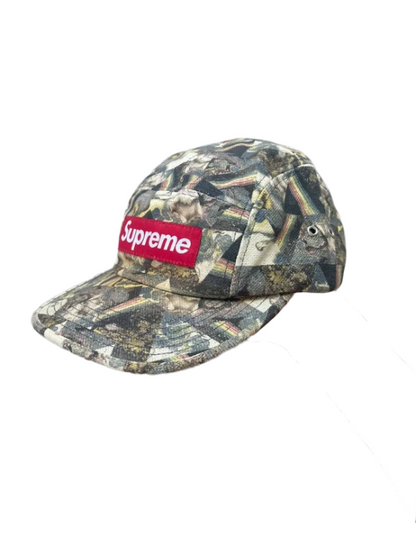 Supreme Camp cap Camo(Størelse en størelse)