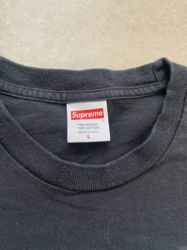 Supreme Friends Tee Black Men's - FW17(Størelse Large)