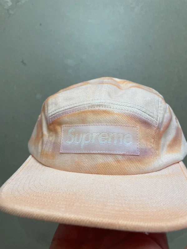 Supreme Denim Camp Cap (FW25) Washed Pink - FW25(Størrelse en størelse)