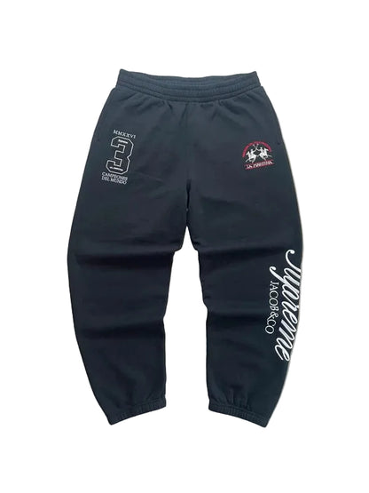 Supreme La Martina Sweatpant Navy Men's - SS26(Størelse Large)