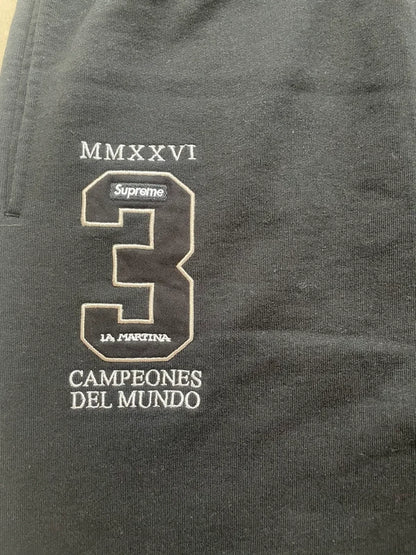 Supreme La Martina Sweatpant Navy Men's - SS26(Størelse Large)