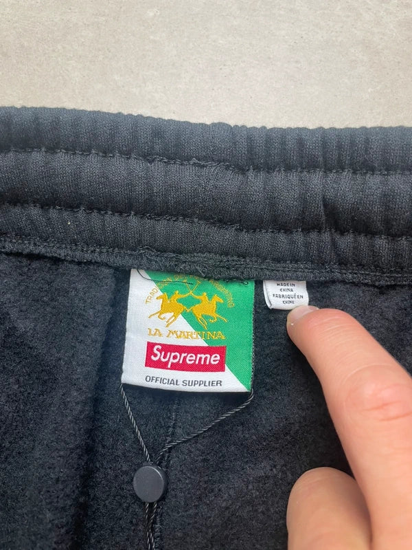 Supreme La Martina Sweatpant Navy Men's - SS26(Størelse Large)