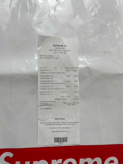 Supreme La Martina Sweatpant Navy Men's - SS26(Størelse Large)