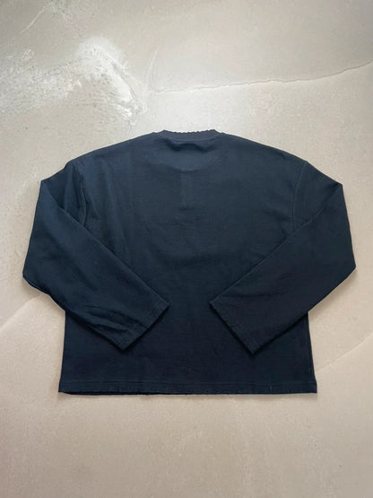 Møst Project Waffle Knit Longsleeve / Black(Størelse Large)