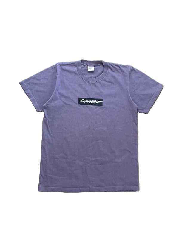 Supreme Futura Box Logo Tee Dusty Purple Men's - SS24(Størelse Small)