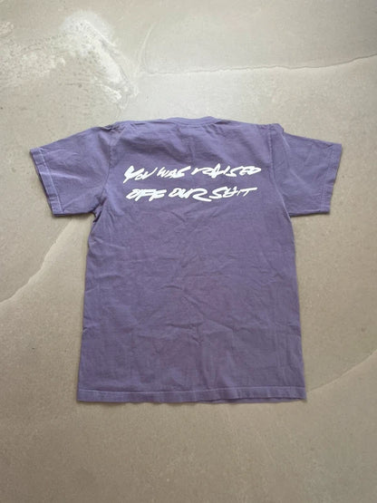 Supreme Futura Box Logo Tee Dusty Purple Men's - SS24(Størelse Small)