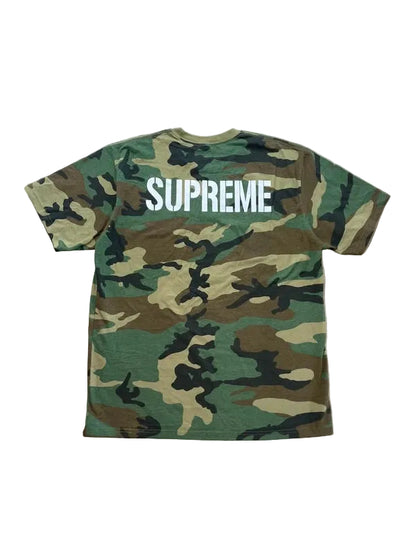 Supreme World Famous Tee Woodland Camo Men's - SS26(Størelse XLarge)