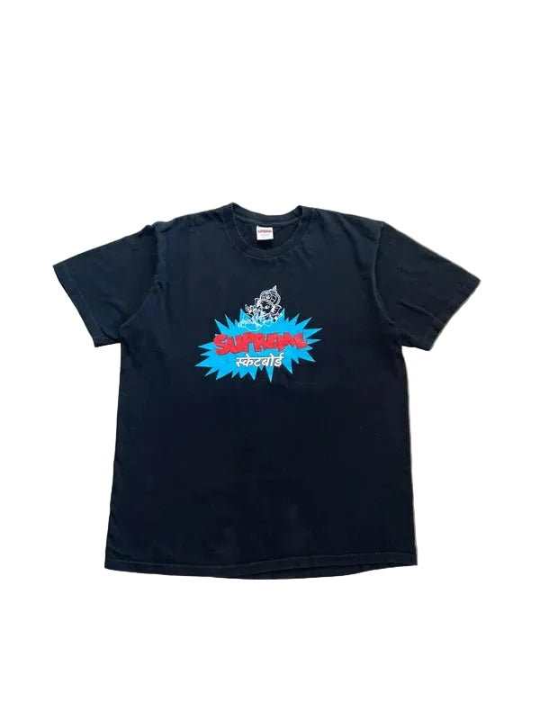 Supreme Ganesha Tee Dark Slate Men's - SS18(Størelse Large)