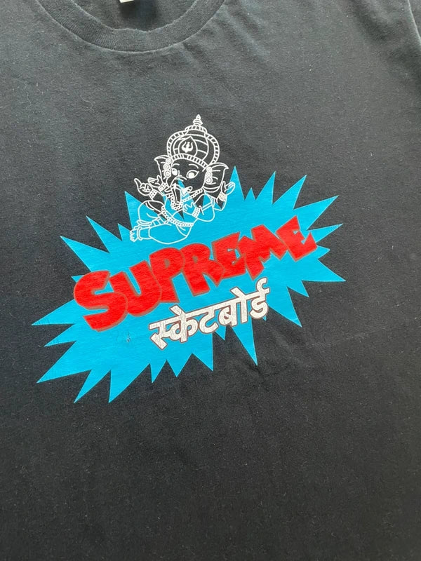 Supreme Ganesha Tee Dark Slate Men's - SS18(Størelse Large)