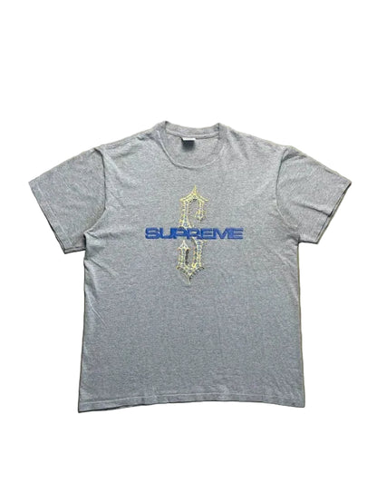 Supreme Diamonds Tee Grey Men's - SS18(Størelse Medium)