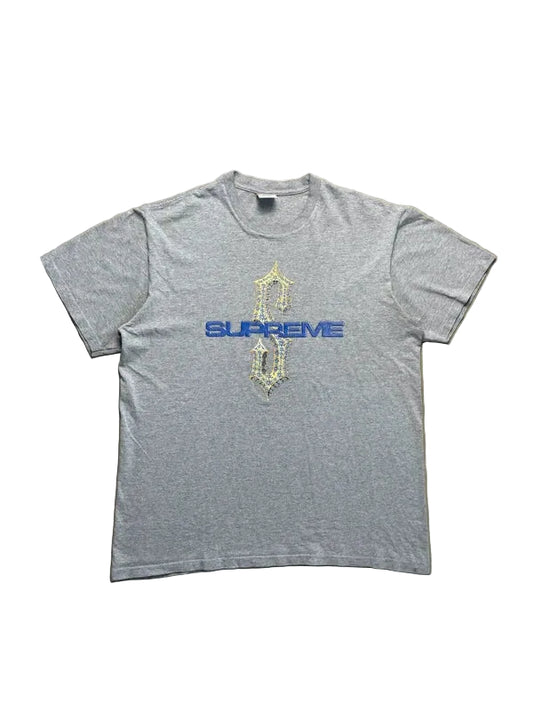 Supreme Diamonds Tee Grey Men's - SS18(Størelse Medium)
