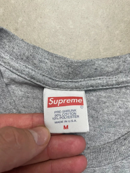 Supreme Diamonds Tee Grey Men's - SS18(Størelse Medium)