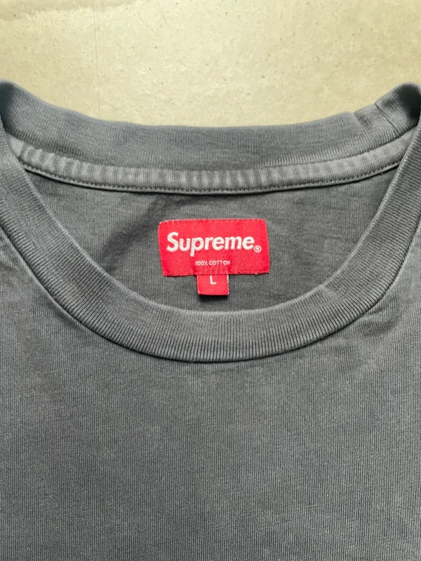 Supreme Gradient Logo Tee Dusty Black Men's - SS19(Størelse Large)
